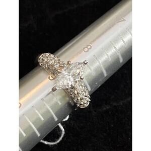 925 sterling silver cz marquise ring